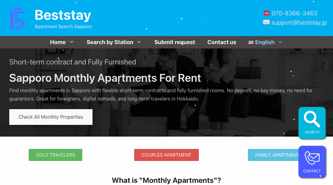 Beststay Monthly Apartment Sapporo